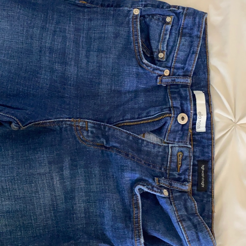 ella moss high waist straight jeans